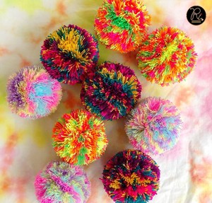 Boules de pompons douces et colorées en fil acrylique blanc neige, achat direct auprès du fournisseur au prix de gros - Product Image 6