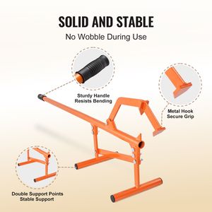 Sollevatore per Tronchi in Acciaio Resistente da 46,5 Pollici con Gancio Cantilever e Rullo Regolabile - Timberjack Logs Ups - Product Image 5