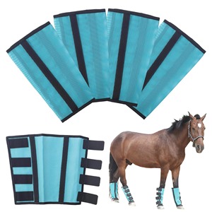 Botas Ajustables y Personalizables para Caballos, Transpirables, de Malla Resistente, Cómodas, Protección para las Patas Equinas - Product Image 5