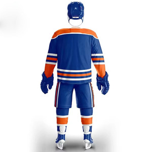 Uniformes de hockey sur glace personnalisables à prix de gros, faible MOQ, sublimation personnalisée, respirants, qualité supérieure - Product Image 6