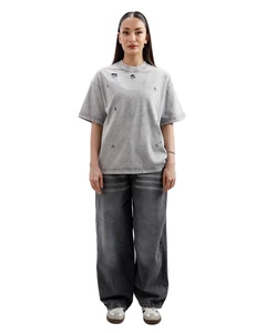 2025 camiseta de gran tamaño desgastada de lavado Vintage de alta calidad para Hombres Nuevo diseño 240gsm media manga en blanco Unisex lona al por mayor - Product Image 4