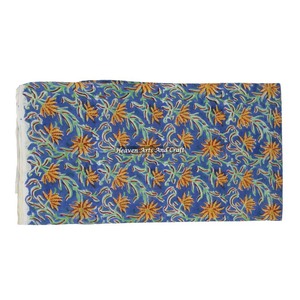 Tela de algodón con estampado de bloques de mano, sostenible, respetuosa con el medio ambiente, ropa de cama para el hogar, muebles y bolsos, accesorios de tela cruda - Product Image 2