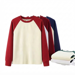Custom Spring Embroidered Long Sleeve Unisex <b>Baseball</b> Jersey Crew Neck Casual Sports <b>T</b>-<b>Shirt</b> Breathable Anti-Pilling 320g 100% - Product Image 1
