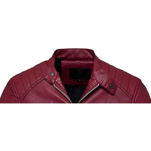 Chaqueta de Cuero de Invierno Casual de Primera Calidad 100% Cuero para Hombre con Logotipo Frontal, Reversible y Térmica, Impermeable y Resistente al Viento - Product Image 2