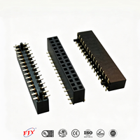 Connecteur femelle SMT PH2.0 pas de 2,0 mm H6.35 PC5.6 double rangée avec poteau et capuchon plaqué or 1U Contact Écologique pour PCB