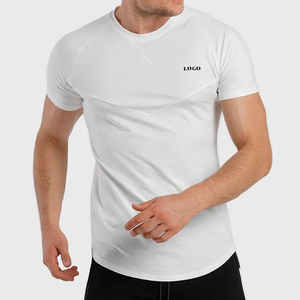 Camisetas de Verano Unisex para Hombre, Nuevas al por Mayor, de Algodón y Poliéster, Tejido Sólido, Ecológicas, de Manga Corta, Personalizadas en la Parte Delantera, 10 Piezas - Product Image 3