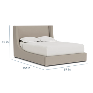 Minimalist Solid Wood Panel <b>Bed</b> <b>Frame</b> | KD Flat Pack Craftsman Bedroom Furniture - Product Image 3