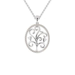 Colgante y abalorio de diamantes cultivados en laboratorio para mujer, collar de diamantes clásicos alrededor del círculo - Product Image 1