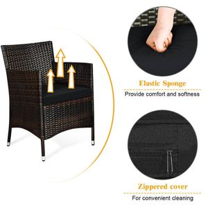 Set Divano in Rattan da Esterno con Tavolo, 4 Pezzi, Impermeabile e Resistente, Arredamento da Giardino - Product Image 6