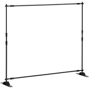 Adjustable 8 X 8 Ft Heavy-Duty Polyester <b>Backdrop</b> Banner <b>Stand</b> with Carrying Bag for Parties and Weddings - Product Image 3