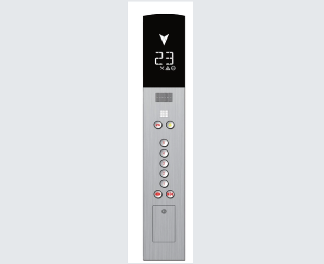 COP Elevator Button Operation Panel Control Box Elevator Silver Indicators