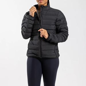 Women's <b>Thin</b> Breathable Waterproof <b>Puffer</b> <b>Jacket</b> with Custom Logo Winter Fashion Style Quilted Padded Low MOQ Warm Street Wear - Product Image 1