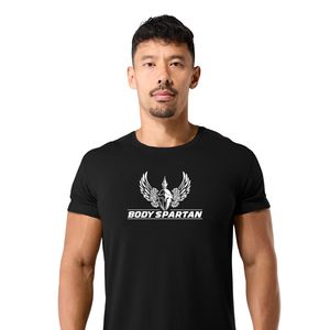 <b>Men's</b> Black <b>Muscle</b> Fit <b>T</b> <b>Shirt</b> Lightweight Cotton Athletic Crew Neck Gym Workout Casual Sportswear Apparel - Product Image 2