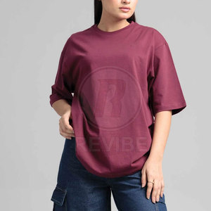 เสื้อยืดโอเวอร์ไซส์ผู้หญิงสไตล์ใหม่ ผ้าแคนวาส 100% คอตตอน ระบายอากาศได้ดี สวมใส่สบาย ขนาดสั่งทำได้ คุณภาพดีที่สุด ลดราคาพิเศษทางออนไลน์ - Product Image 3