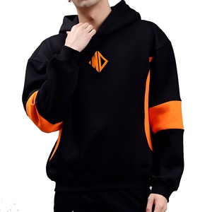 Men <b>Oversized</b> Logo Printed <b>Hoodies</b> Casual Streetwear Pullover Cotton Blend <b>Long</b> Sleeve Men's Loose Fit <b>Hoodies</b> - Product Image 1