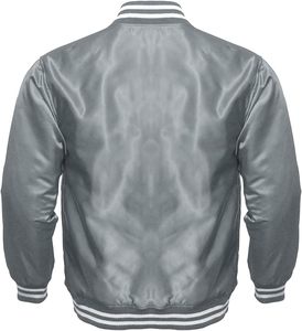 Chaqueta Bomber Universitaria OEM en Oferta para Hombre, con Logotipo Personalizado, Tela Satinada Transpirable, Capucha, Forro de Lona, Empaquetada Individualmente para Invierno - Product Image 3