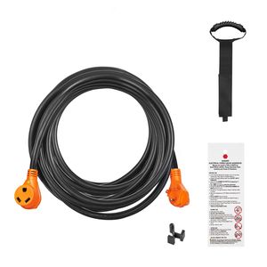 Cavo di Prolunga per Camper da 7,6 m, Resistente, 30 Amp, con Indicatore LED, Connettore Femmina NEMA TT 30R e Maschio NEMA TT 30P, per Sistemi Elettrici RV - Product Image 1