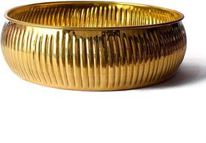 Bol Urli en laiton martelé pour bougies flottantes et fleurs, artisanat indien décoratif pour la maison, le mandir, le salon, la table - Product Image 5