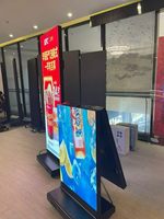 Pantalla LED Plegable X-color, Gabinete de Aluminio Fundido, Exhibición Publicitaria Portátil, Kiosco Digital de Pie
