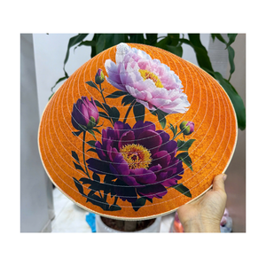 Sombrero Cónico de Hoja de Palma de Bambú Hecho a Mano en Vietnam, Sombrero Tradicional Tejido para Festivales al Aire Libre, Playa, Regalo, Producto al por Mayor - Product Image 1