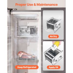 Lama per Macchina Taglia Carne Commerciale 7 mm in Acciaio Inox SJY DQ90, Set Completo di Lame Industriali per Taglio Carne - Product Image 6