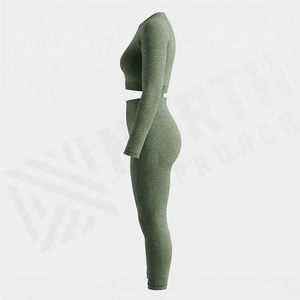 Conjunto de Yoga para Mujer de Primera Calidad, Ropa Cómoda, Transpirable, para Gimnasio, Ejercicio, Ropa Deportiva - Product Image 3