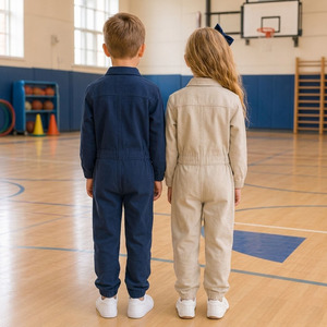 Ensemble d'uniformes scolaires en polycoton de qualité supérieure, broderie personnalisée tissée, uniforme pour élèves du primaire - Product Image 2