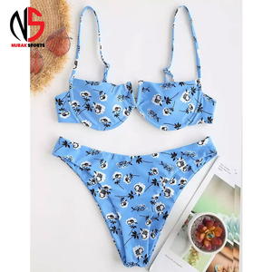 Wholesale High Quality Customized Printing Lightweight Women's Tankini <b>Sets</b> 1 <b>Bikini</b> Breathable Spandex/Polyester High Style2026 - Product Image 2