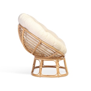 Rattan double papasan saucer chair produced in Vietnam cane swivel lounge chairs <b>cheapest</b> cost - Product Image 4
