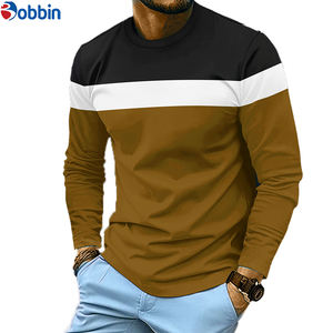 T-shirt personnalisé pour homme à logo frontal, manches courtes, col rond, automne-hiver, décontracté, 100 % coton, anti-plis, séchage rapide, respirant - Product Image 6