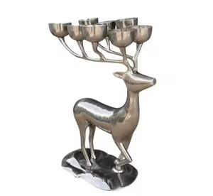 Handmade Christmas <b>Tealight</b> <b>Holder</b> Metal Craft for Festive Home Accessories - Product Image 1