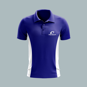 เสื้อเชิ้ตผู้ชาย Ostriya สีขาวเขียว โลโก้ด้านหน้า แขนสั้น ทรงปกติ ระบายอากาศได้ดี ผ้าเจอร์ซีย์กันยับ สวมใส่สบายๆ - Product Image 3