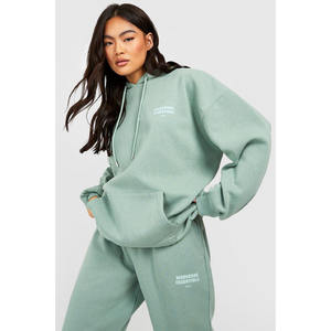 Sudadera con Capucha 100% Algodón para Mujer, Otoño Invierno, Personalizable, con Forro Polar y Logotipo en la Parte Delantera - Product Image 1