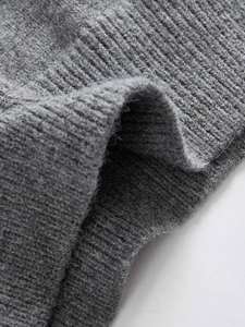 Womens Grey High Neck Tracksuit <b>Two</b> <b>Piece</b> Winter <b>Lounge</b> <b>Set</b> Sweatshirt And Jogger Pants Soft Casual Outfit - Product Image 5