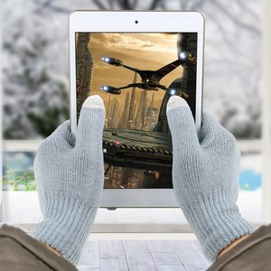 Guanti termici invernali Unisex 1 paio Touchscreen antivento compatibile per sport all'aria aperta-3 opzioni di colore per lo sci in bicicletta di più - Product Image 3