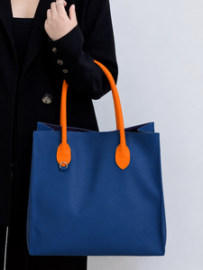 Sac de shopping réutilisable personnalisé en PU imperméable avec fermeture éclair, sac fourre-tout à bandoulière avec poche, sac de transport élégant à poignées - Product Image 4