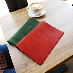 Elegante y Lujoso Porta Menús Plegable de Cuero Duradero con Protección para Restaurante, Cafetería, Bar, Hotel, LMC-0184 - Product Image 2