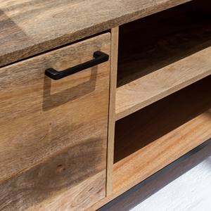 Mueble para TV de 2 Puertas Vandana Novara Mira, Madera Sólida Moderna, Consola de Entretenimiento Minimalista - Product Image 2