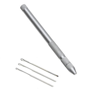 Hair Extension Pulling Hook Tool with Interchangeable Loop <b>Needles</b> for Micro <b>Bead</b> I Tip Nano Ring Extension Installation Tools - Product Image 6