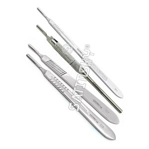 Surgical <b>Scalpel</b> Handle Medical Knife Dental Veterinary ENT Podiatry NEW 4pcs Set Dental Surgical Instruments - Product Image 1