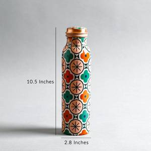 Pure Copper Painted Water <b>Bottles</b> Factory Directly Sale New Style Copper <b>Bottle</b> Hammered Travelling Copper Water <b>Bottle</b> - Product Image 4
