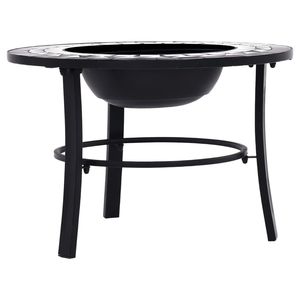 26.8 \ "in ceramica mosaico fuoco Pit in bianco e nero - Product Image 4