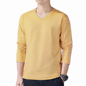 Camisetas Personalizadas para Hombre, 100% Algodón, Secado Rápido, Transpirables, Cuello Redondo, Manga Larga, Corte Regular, Estilo Casual - Product Image 4