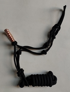 Licol en corde personnalisé avec logo imprimé pour cheval, en cuir, avec quincaillerie métallique robuste, pour équestre - Product Image 1