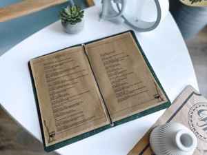 Cubierta de Menú Plegable de Cuero Genuino de Alta Gama, Duradera y de Lujo para Restaurante, Cafetería, Hotel, Diseño Elegante LMC-0065 - Product Image 3