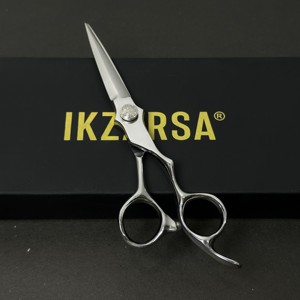 Ciseaux de barbier professionnels ergonomiques 440c pour droitiers, en acier inoxydable, pour la coupe de cheveux, ciseaux de coiffeur de salon - Product Image 6