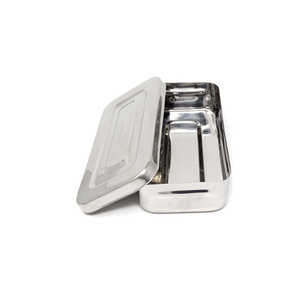 Caja de Esterilización para Instrumentos Quirúrgicos, Bandeja de Almacenamiento de Instrumentos Médicos Autoclavables de Acero Inoxidable - Product Image 4