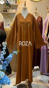 อาบายะปักลายใบแปะก๊วยกำมะหยี่ ขายส่ง - Product Image 2