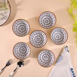 Ensemble de 6 bols en porcelaine bohème Monsoon Dreamscape, design minimaliste écologique, pour servir les pâtes, MOQ 5 pièces - Product Image 1
