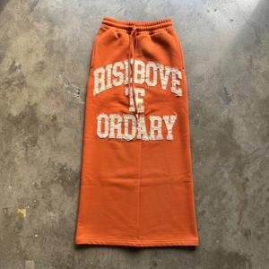 Breathable Baggy Straight Leg Sweatpants <b>Men</b> Oversized Wide Leg Distressed Embroidery Sweat Pants <b>Men's</b> - Product Image 4
